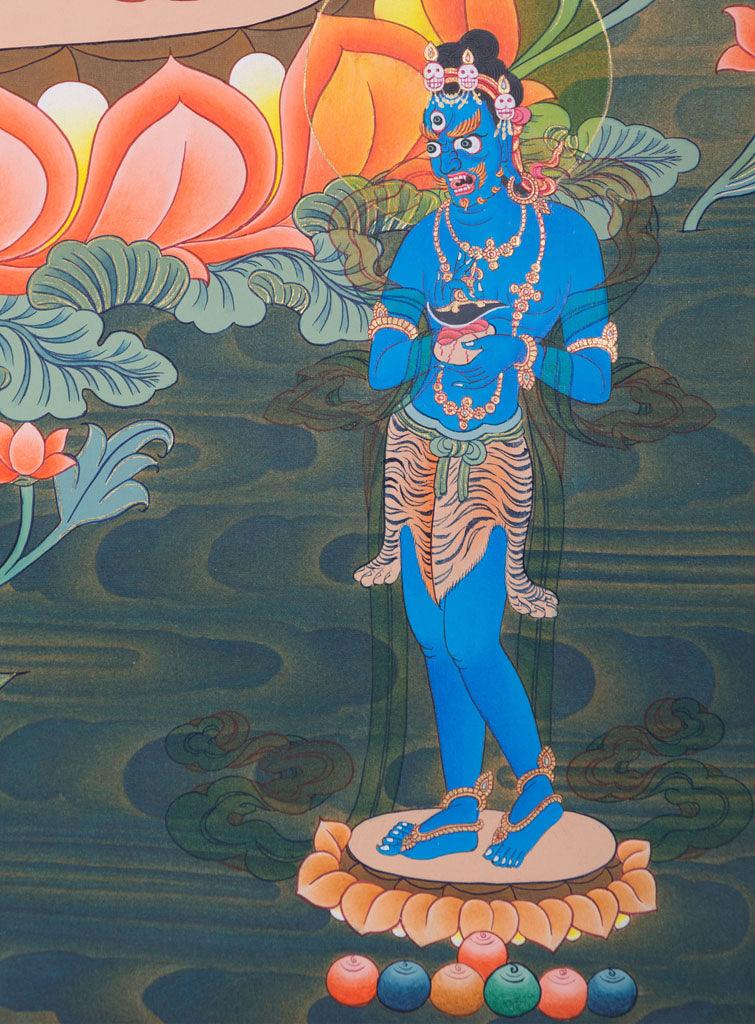 Manjushree is an ancient Buddha who vowed to emanate throughout the universe as the always youthful,princely Bodhisattwa of Transcendent Wisdom.