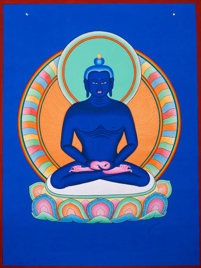 Samantabhadra Thangka on canvas - HimalayasShop