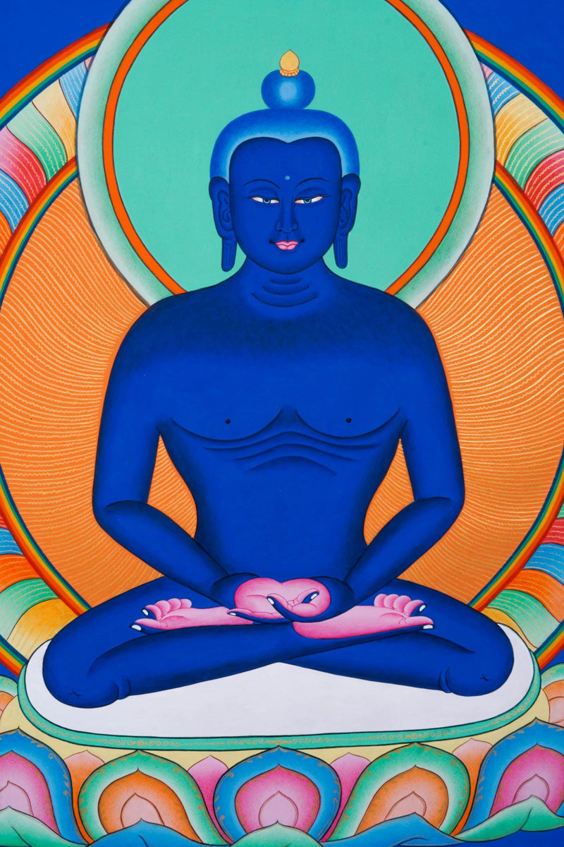 Samantabhadra Thangka on canvas - Himalayas Shop