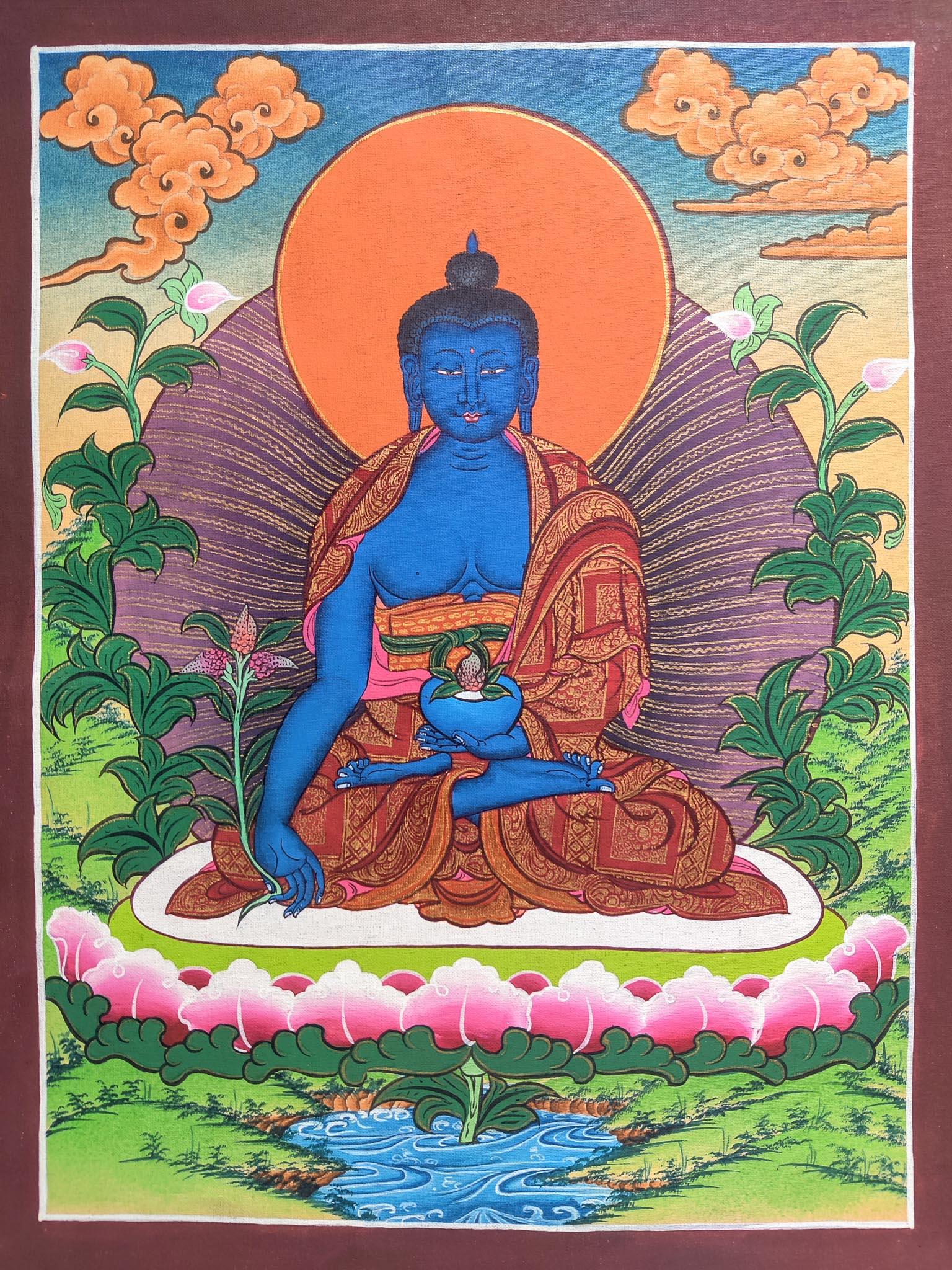 Best Medicine Buddha  Thangka Painting