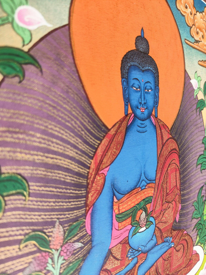 Best Medicine Buddha  Thangka Painting