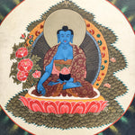 Paradise of Medicine Buddha Thangka
