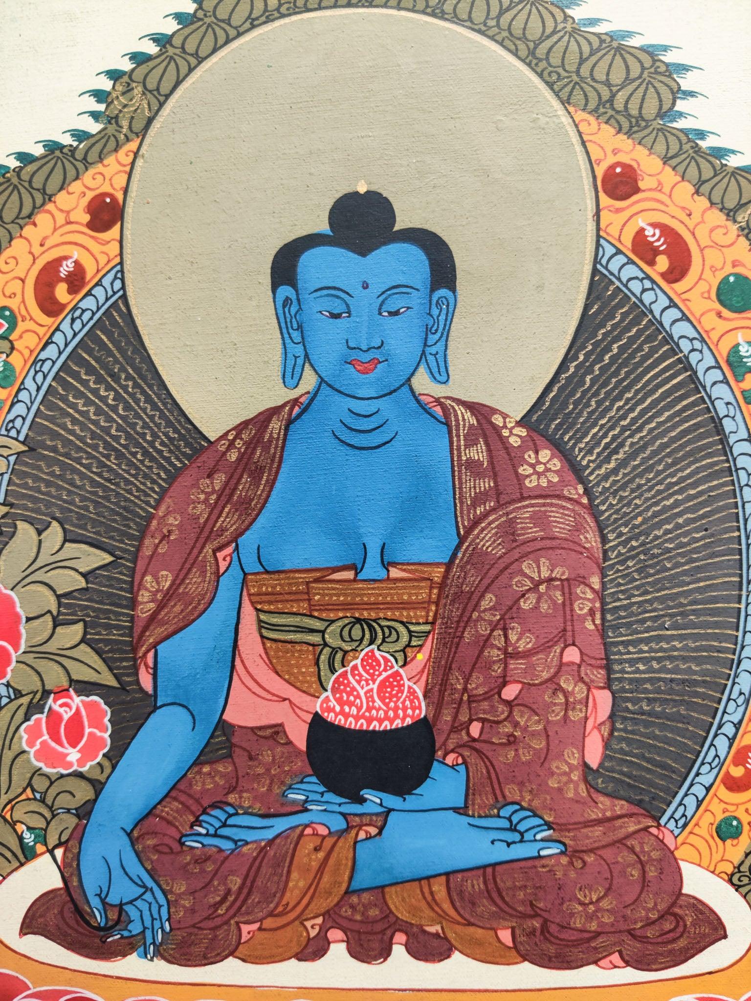 Paradise of Medicine Buddha Thangka