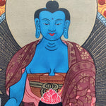 Paradise of Medicine Buddha Thangka
