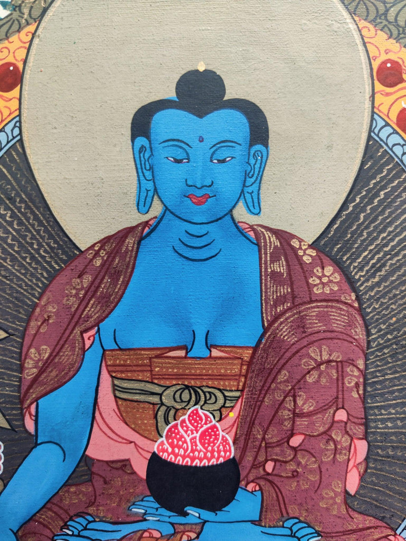 Paradise of Medicine Buddha Thangka