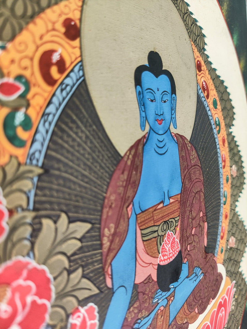 Paradise of Medicine Buddha Thangka