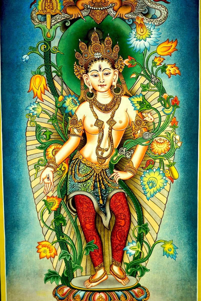 Standing White Tara Thangka