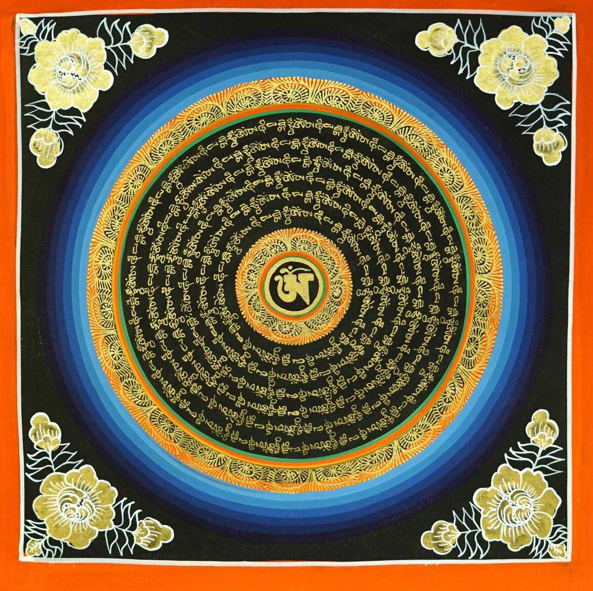 Blue Mandala art