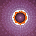 Purple lotus mandala thangka