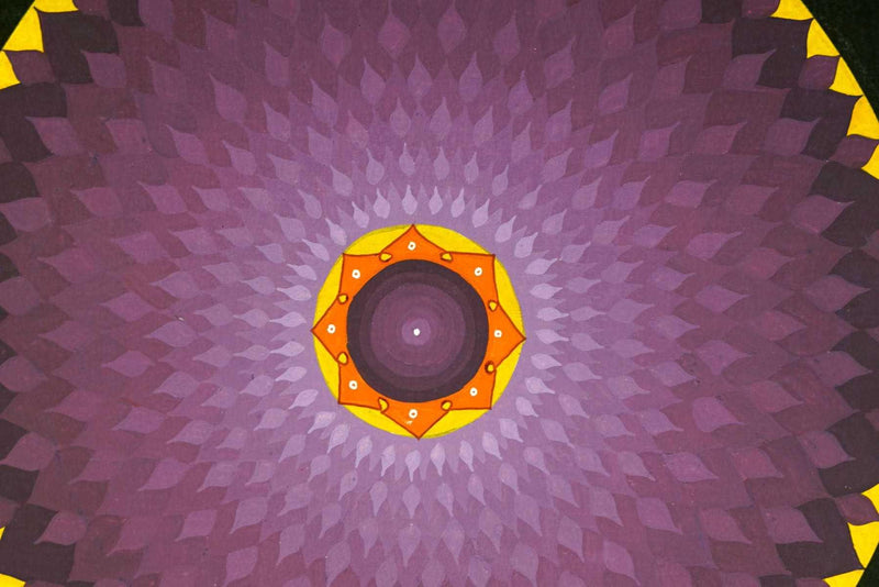Purple lotus mandala thangka