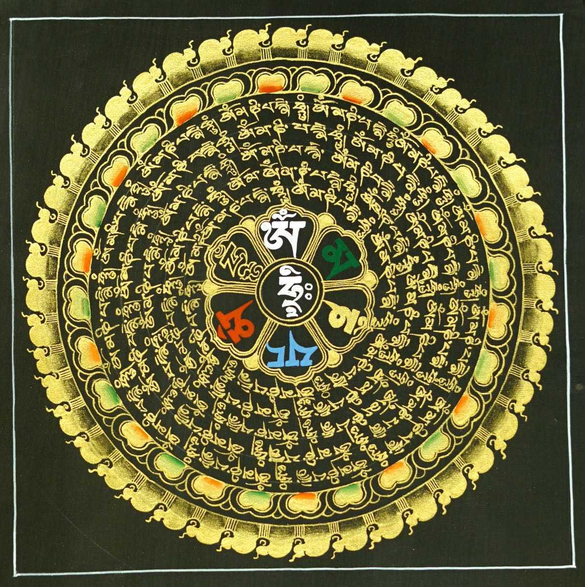 OM mandala thangka art