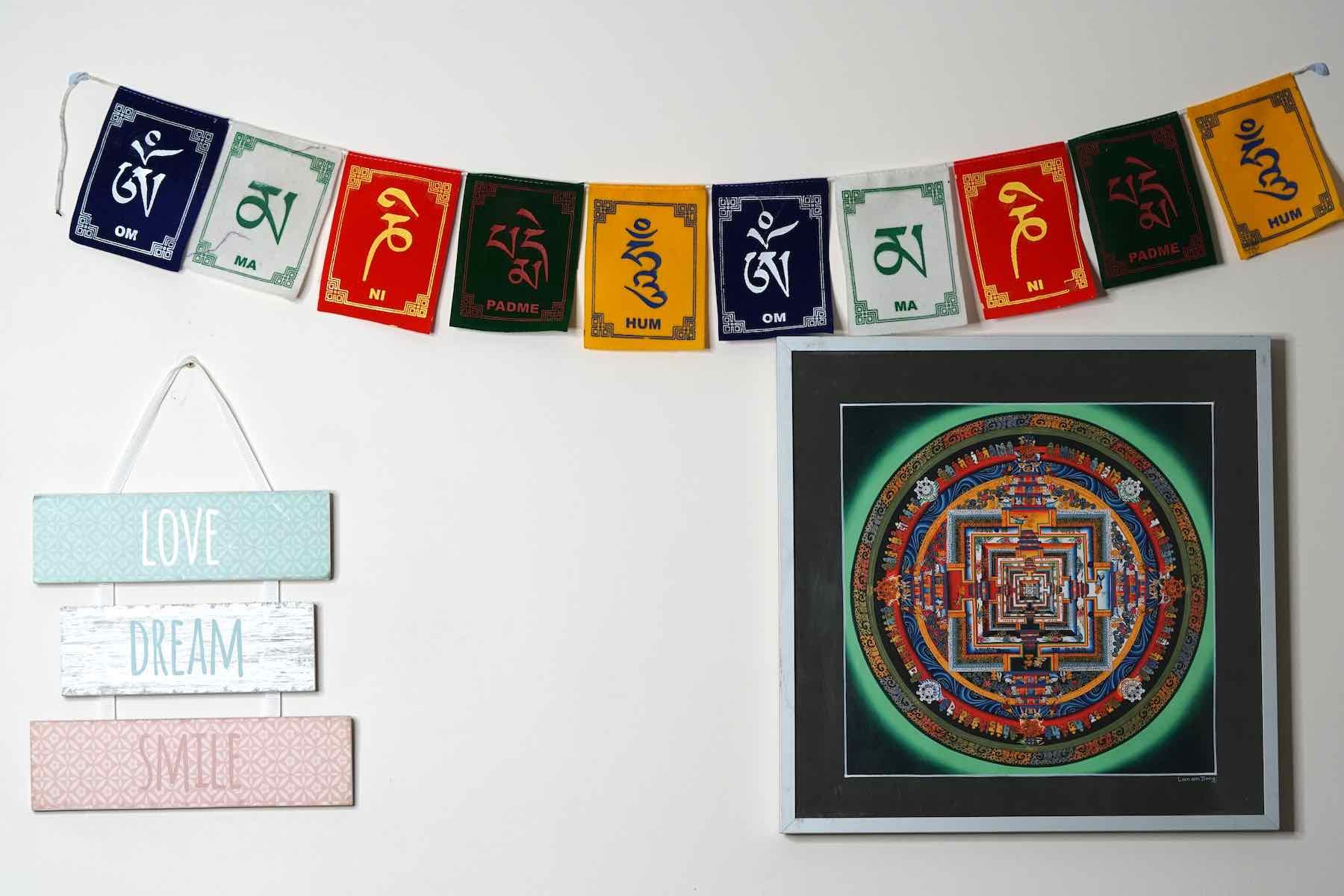 Om Mani Padme Hum Prayer Flag