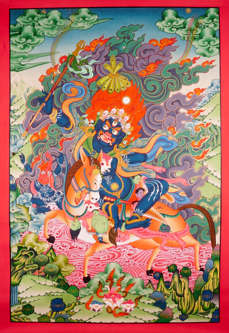 Palden Lhamo thangka art 