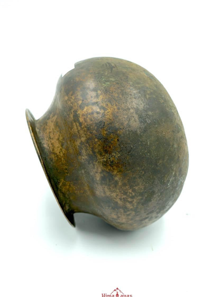 Vintage Bronze cast Antique Water Pot - Himalayas Shop