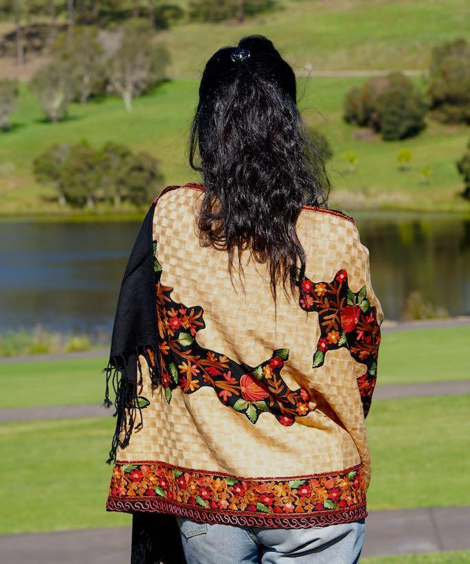 loral Embroidery shawls are elegant for everyday wear. Get the best deal at Himalayasshop.com for the Cashmere Women Shawl.