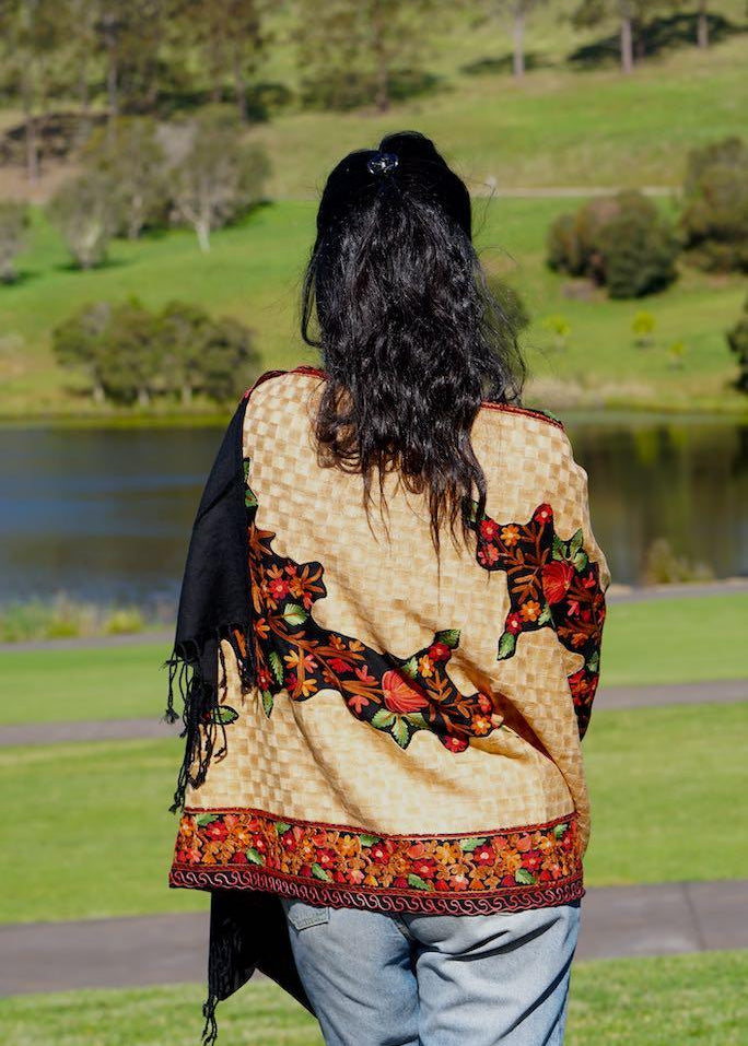 loral Embroidery shawls are elegant for everyday wear. Get the best deal at Himalayasshop.com for the Cashmere Women Shawl.