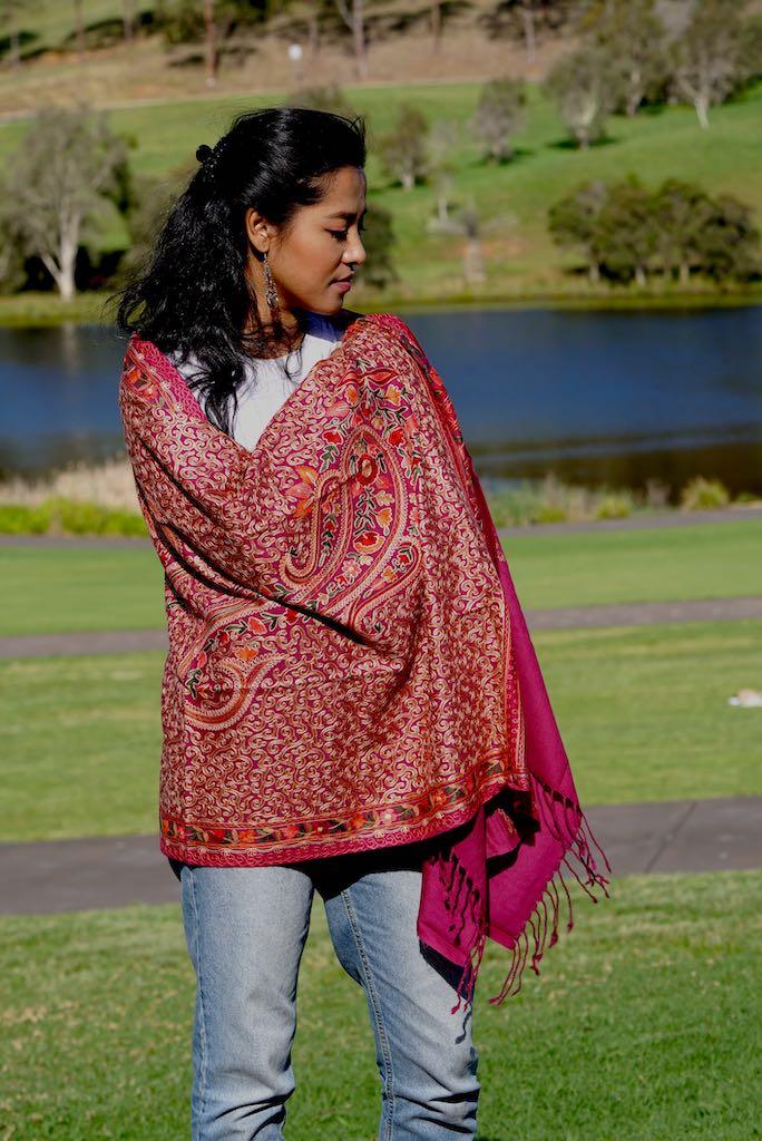 Find the best range of Pashmina Shawl at Himalayas Shop. Beautiful genuine Nepalese cashmere pashminas, that are so warm, yet light, and utterly luxurious to wear.