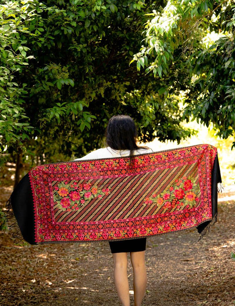 Pashmina shawl, pashmina scarf, wrap, stole or cashmere blanket.