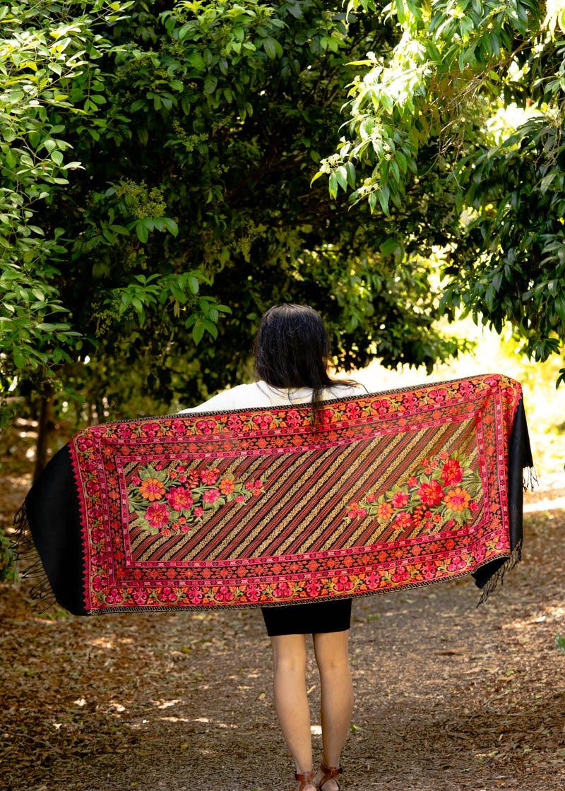 Pashmina shawl, pashmina scarf, wrap, stole or cashmere blanket.