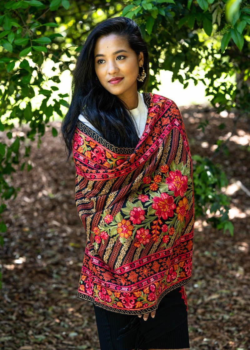 Pashmina shawl, pashmina scarf, wrap, stole or cashmere blanket.