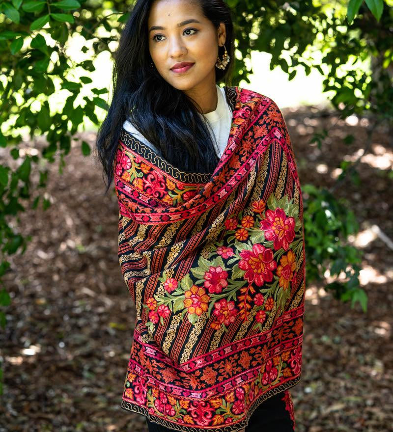 Pashmina shawl, pashmina scarf, wrap, stole or cashmere blanket.