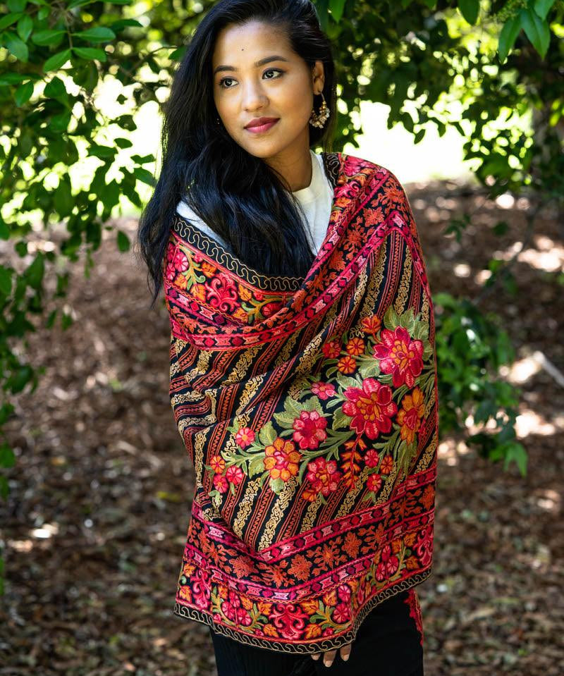 Pashmina shawl, pashmina scarf, wrap, stole or cashmere blanket.