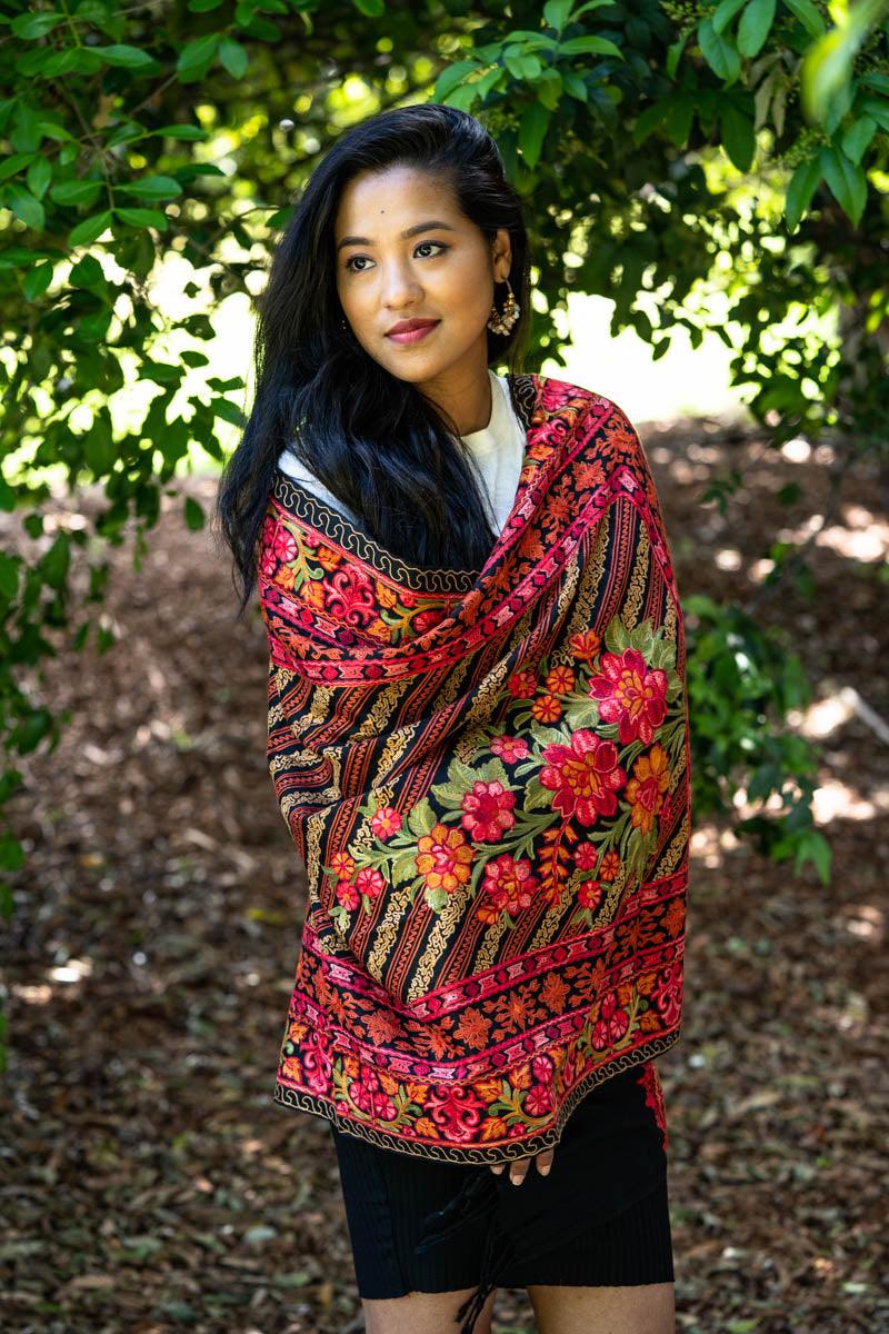 Pashmina shawl, pashmina scarf, wrap, stole or cashmere blanket.
