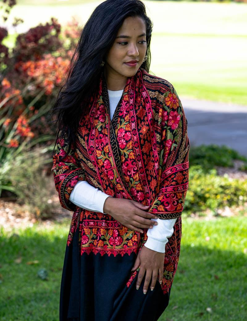 Rose Pashmina Shawls - Himalayas Shop