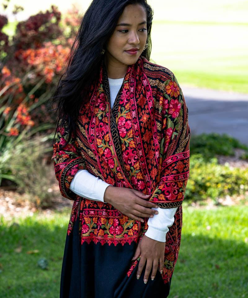 Rose Pashmina Shawls - Himalayas Shop