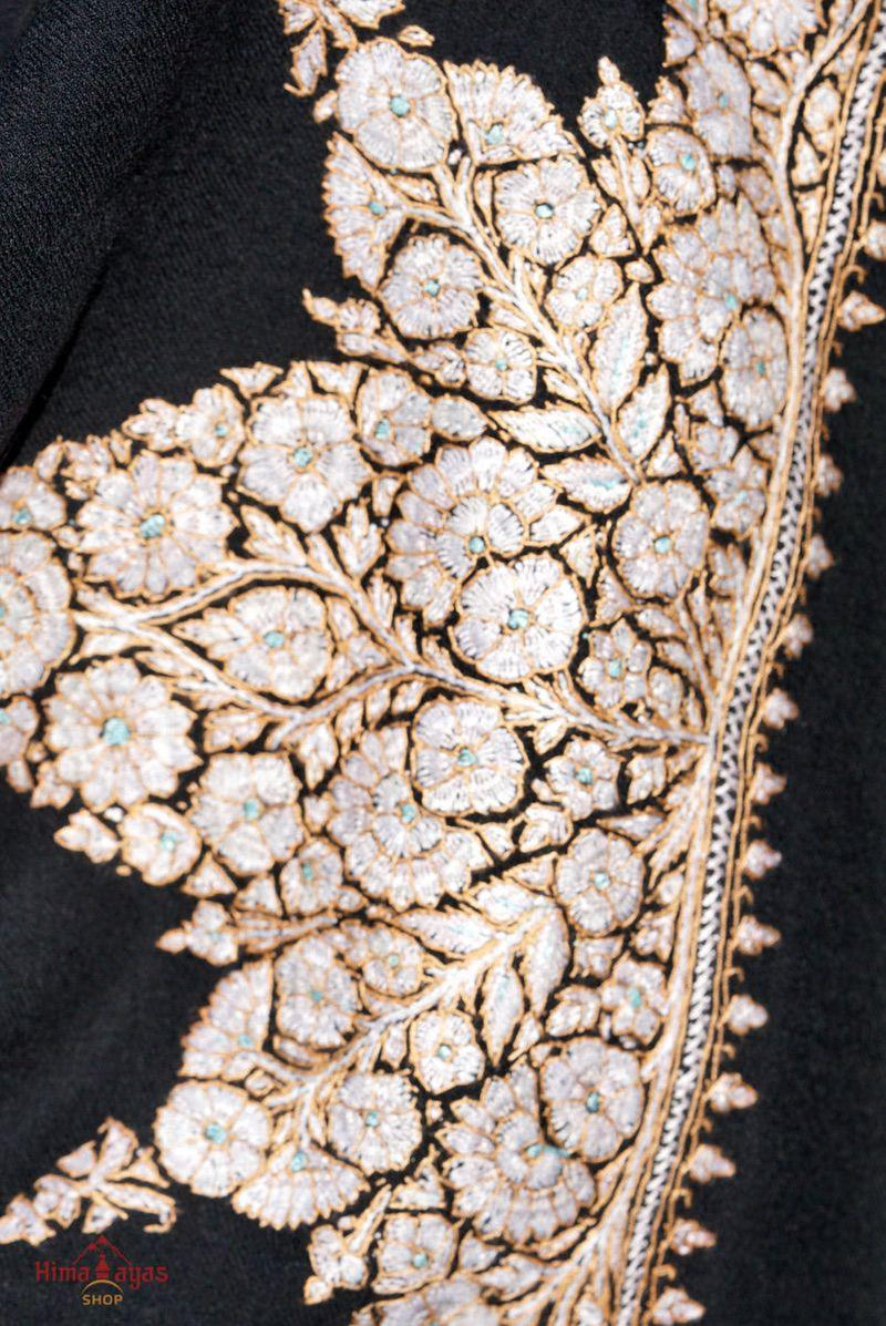 Pashmina shawl is among the most desirable shawl because of its softness, smoothness and warmness. Green pashmina shawl with pink embroidery for women everyday wear.Genuine Piece of art from Nepal.