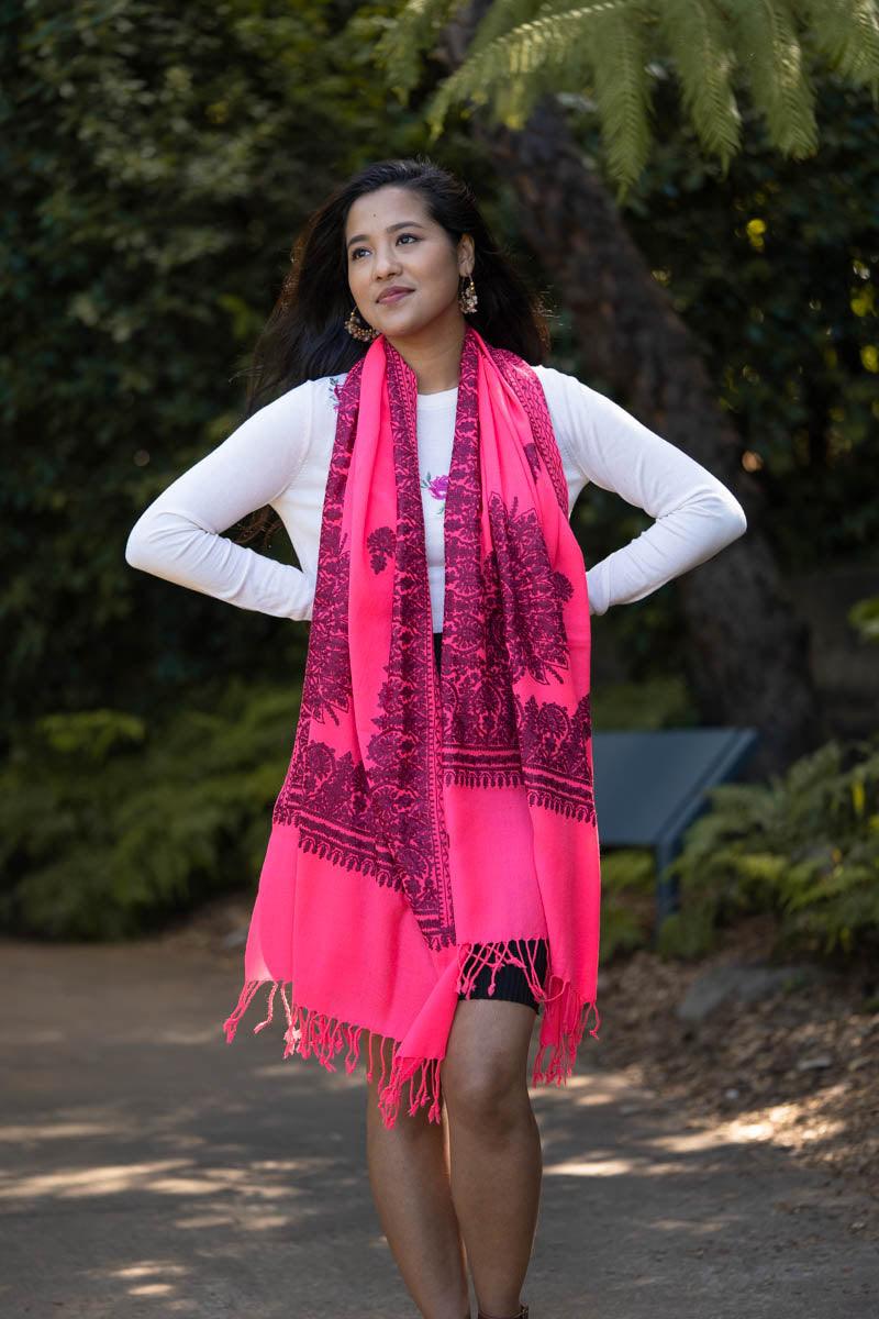 pretty pashmina shawl for womens