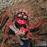 Palden Lhamo thangka painting for wall hanging
