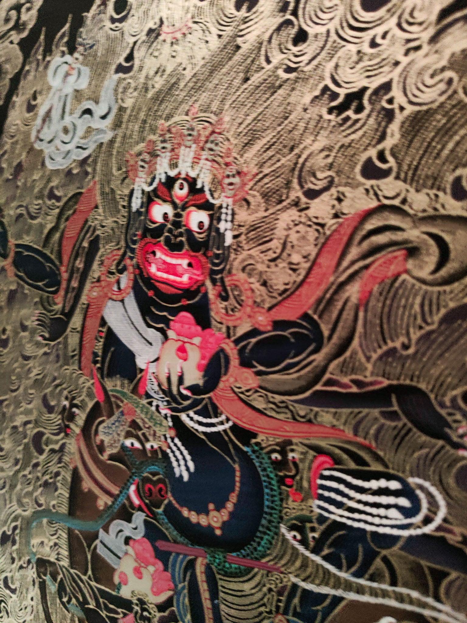 Wrathful thangka art