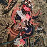Palden Lhamo thangka painting for wall hanging