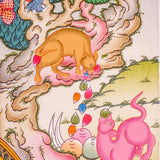 Jambhala also known as Kuber or Zambala is the god of Fortune and wealth. This is a tibetan thangka art on canvas of Jambhala