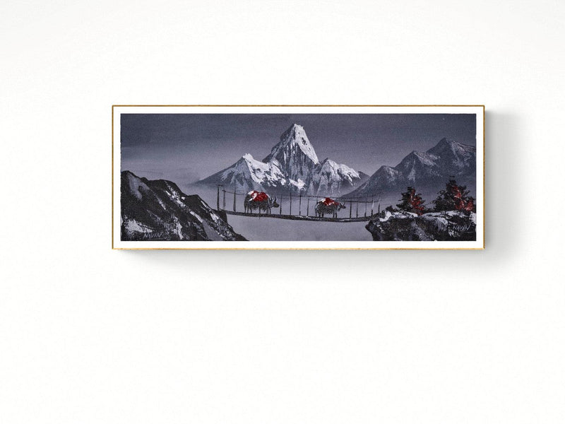 Everest with Ama Dablam - Oil Painting