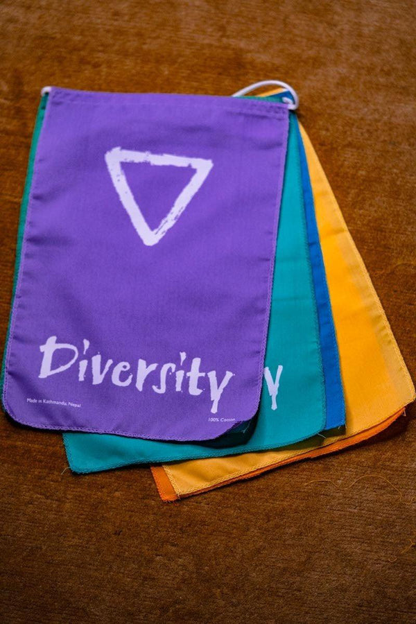 Positivity and Spiritual Flags for Meditation ALtar
