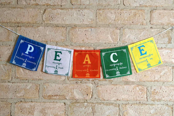 Peace Prayer Flag: Peace Flag