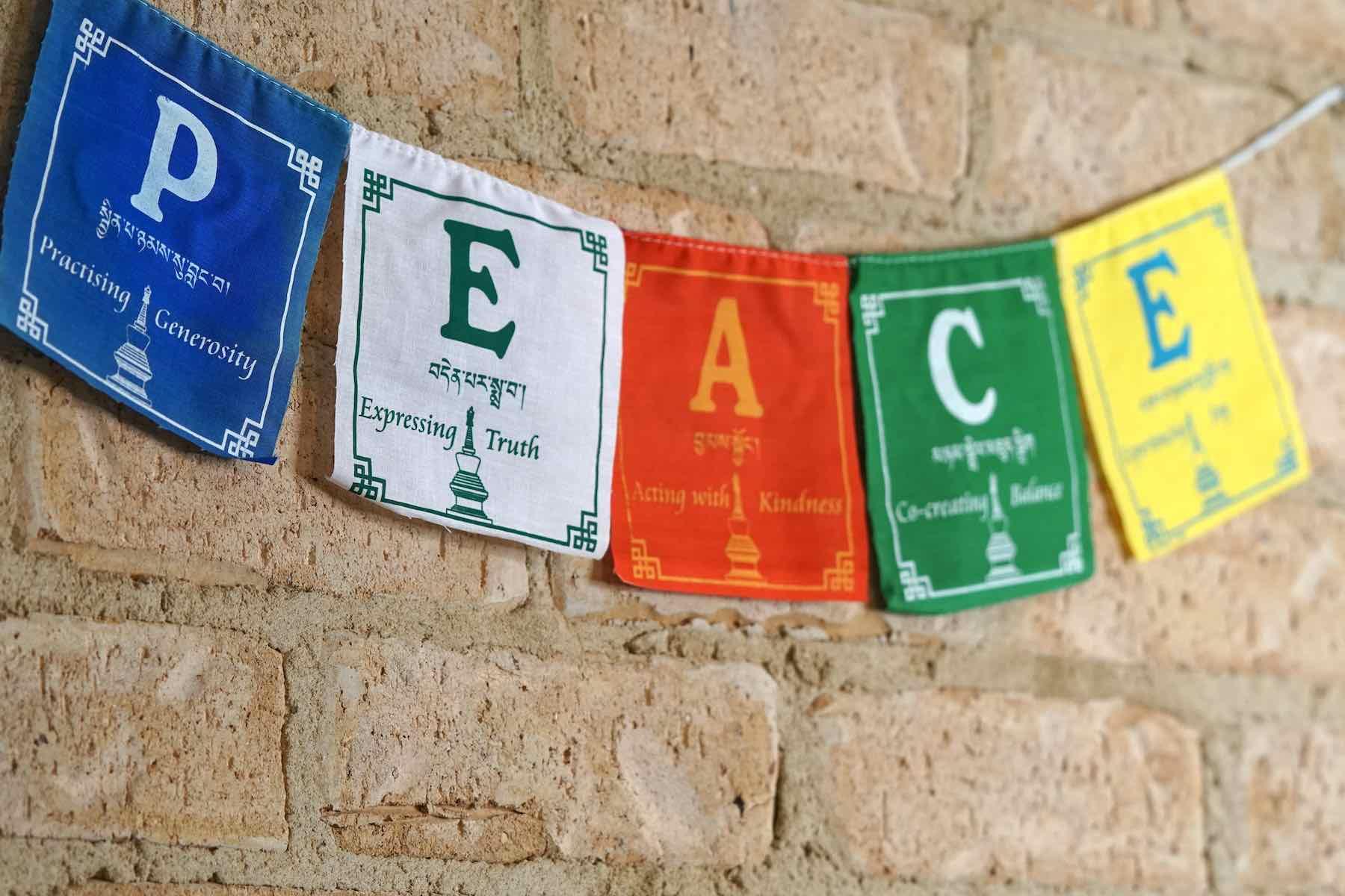 Peace Prayer Flag: Peace Flag