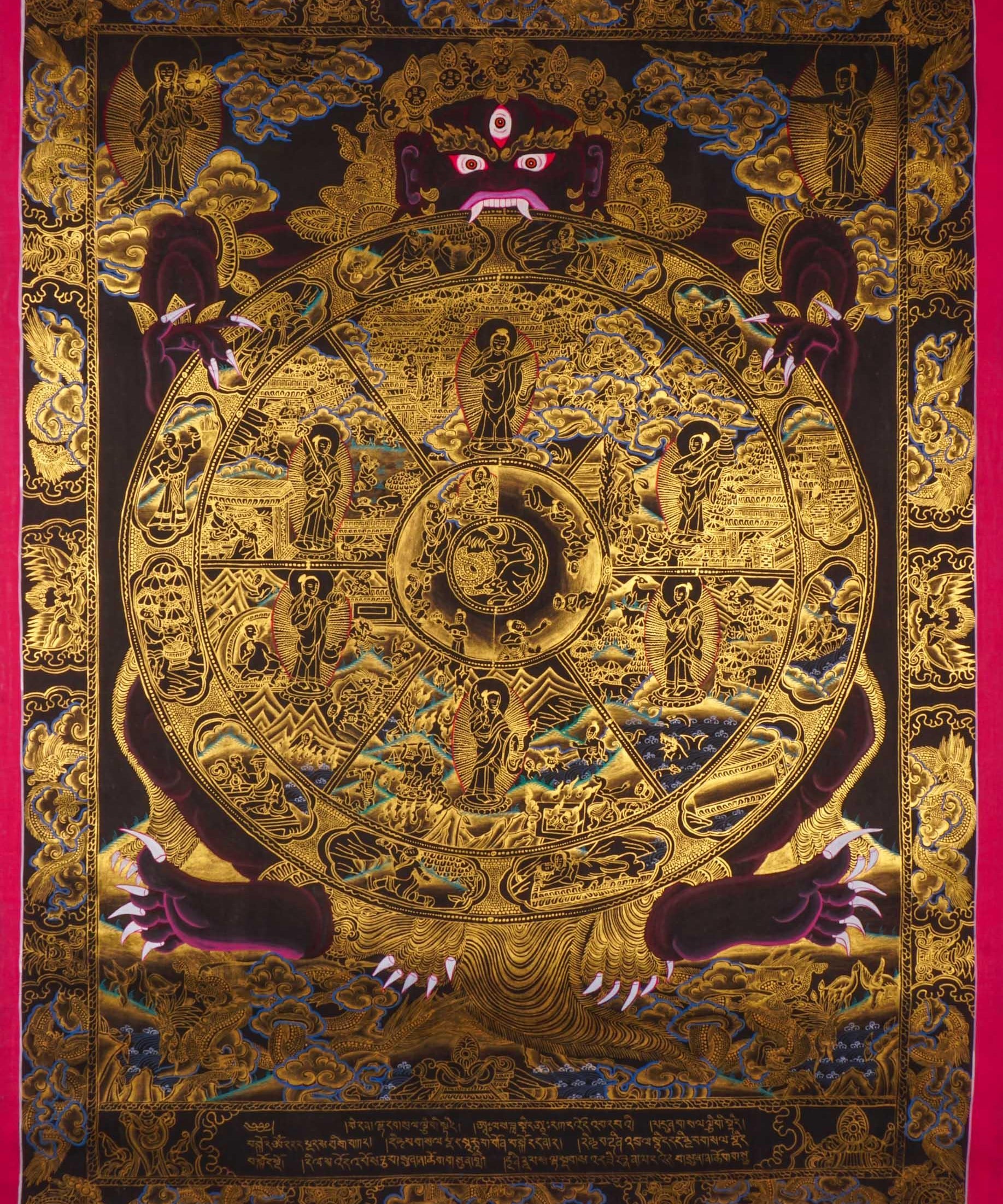 Wheel of Life Thangka Painting