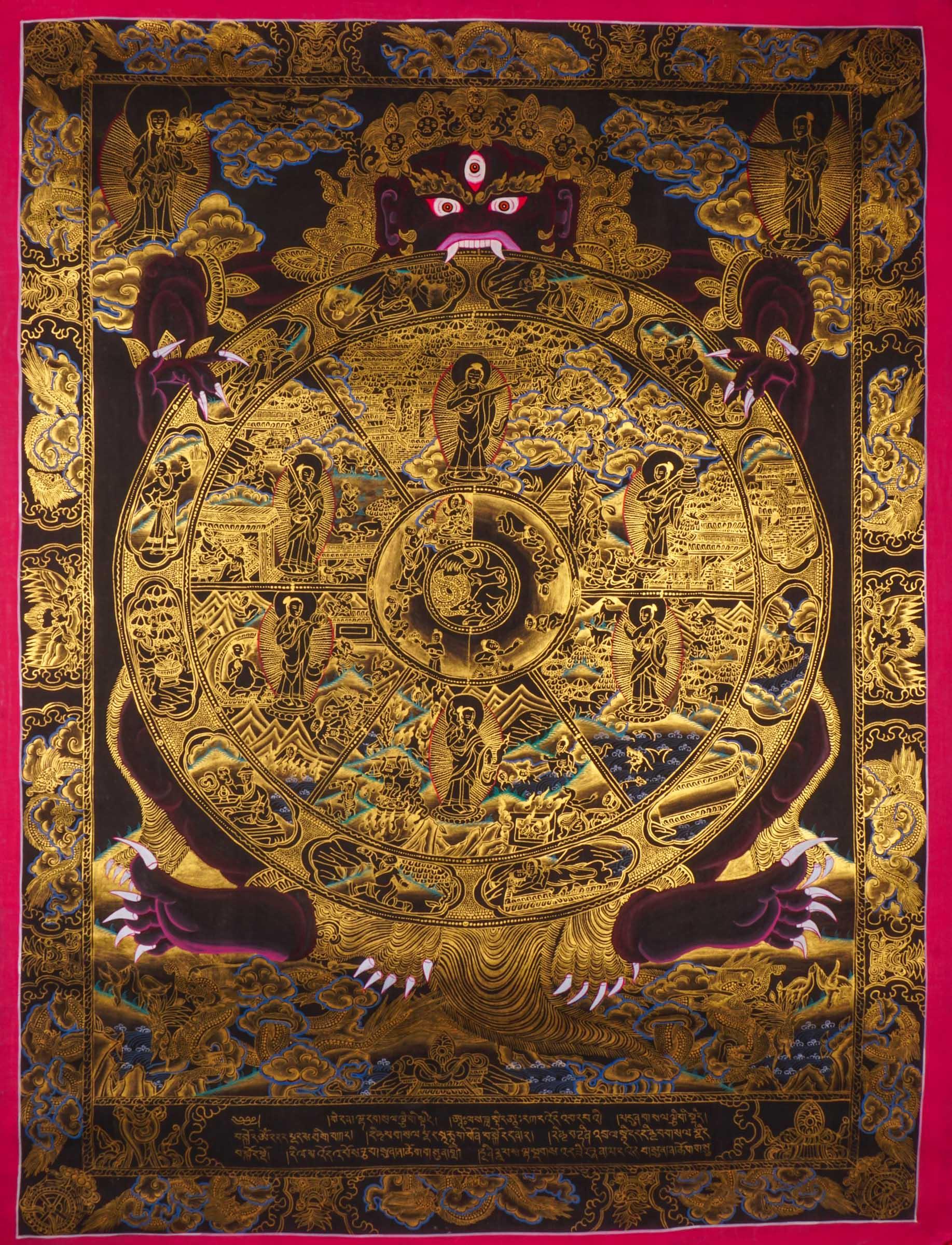 Wheel of Life Thangka Painting