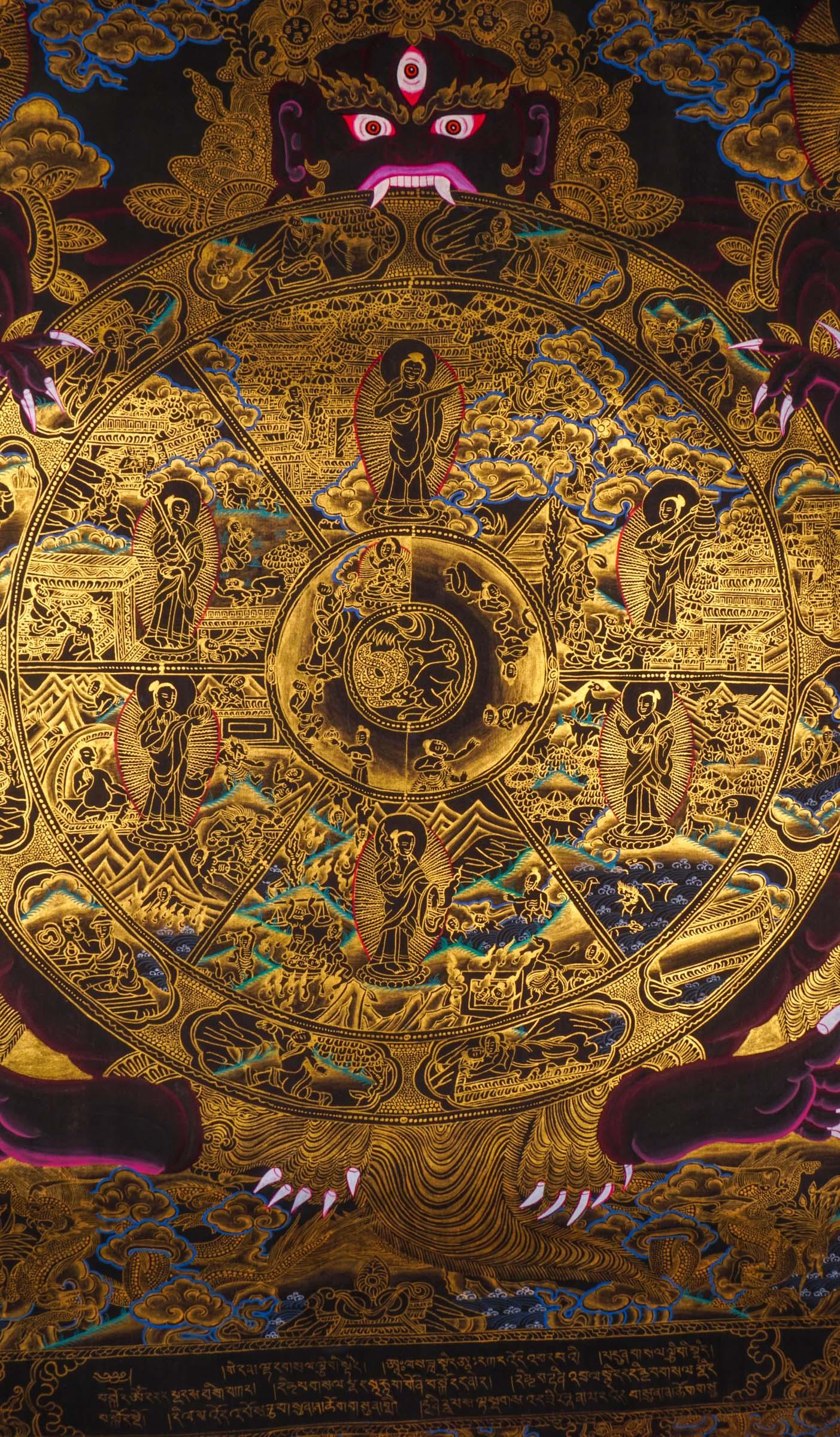 Wheel of Life Thangka Painting