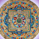 Wall Hanging Thangka Painting | Om Mandala - Himalayas Shop