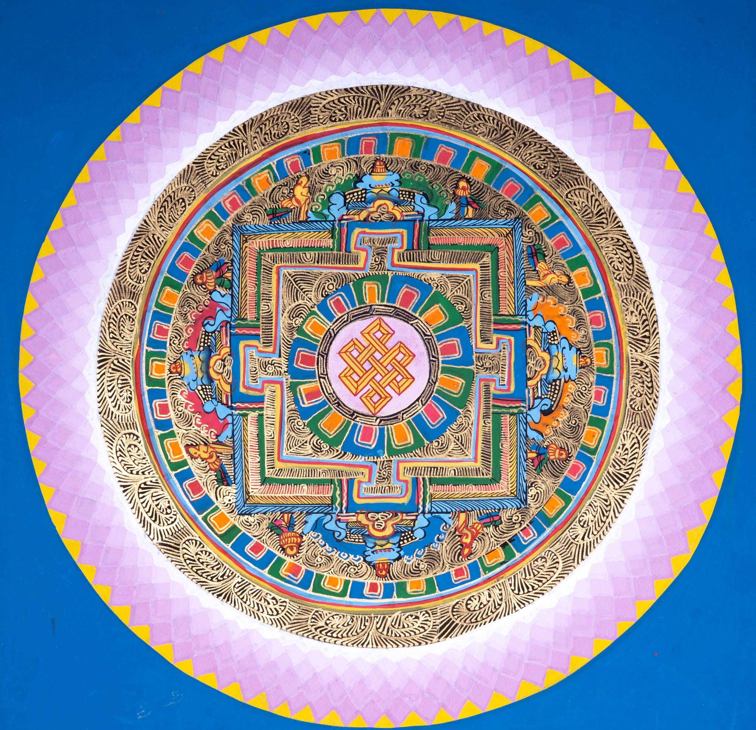 Kalchakra Mandala Thangka art - Himalayas Shop