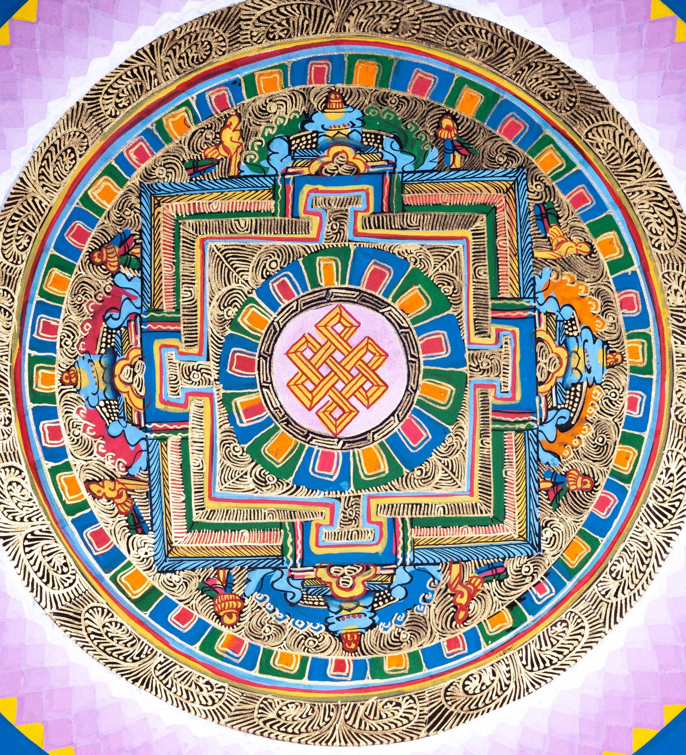 Kalchakra Mandala Thangka art - Himalayas Shop