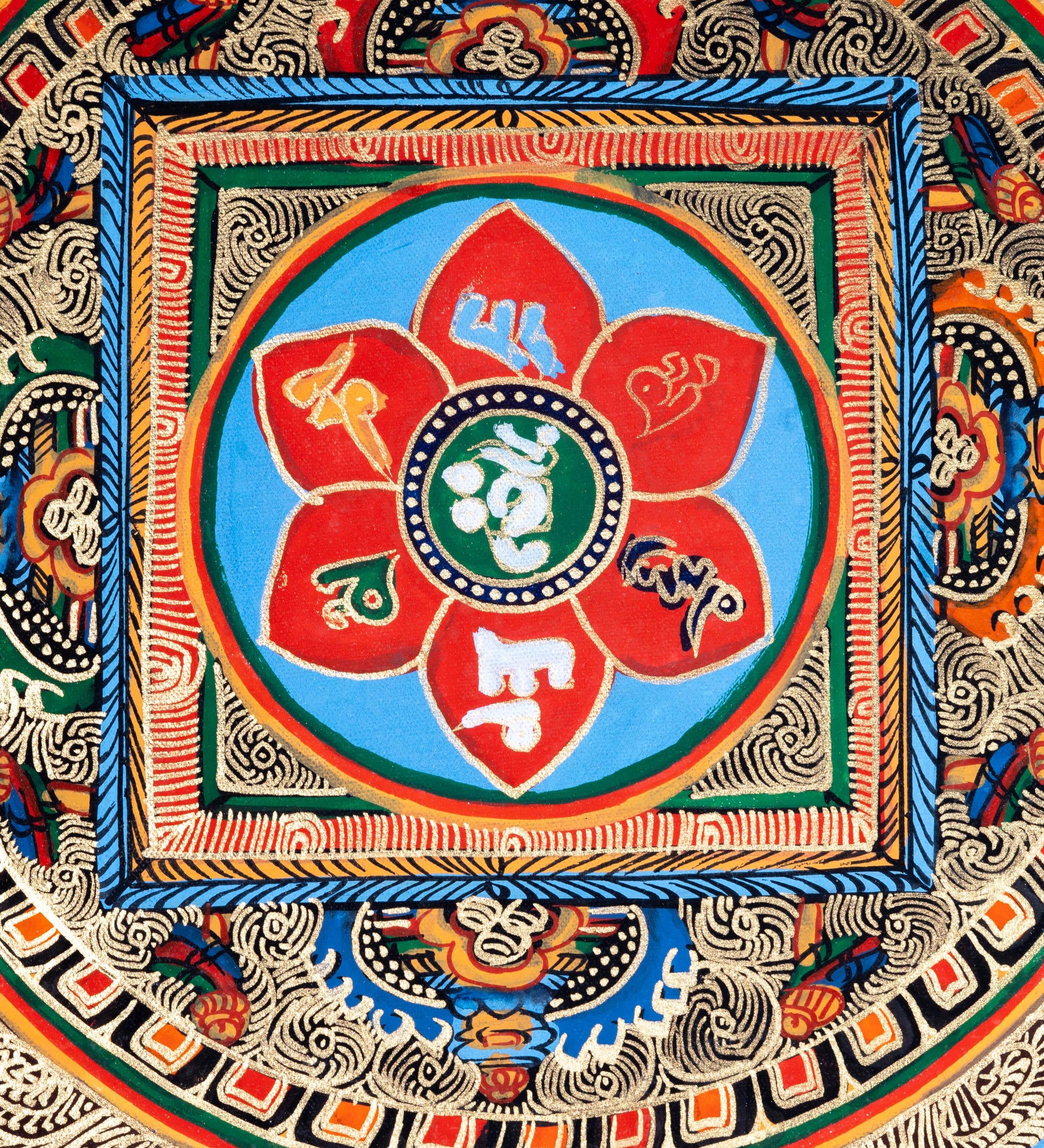 Round Mandala Art - Himalayas Shop
