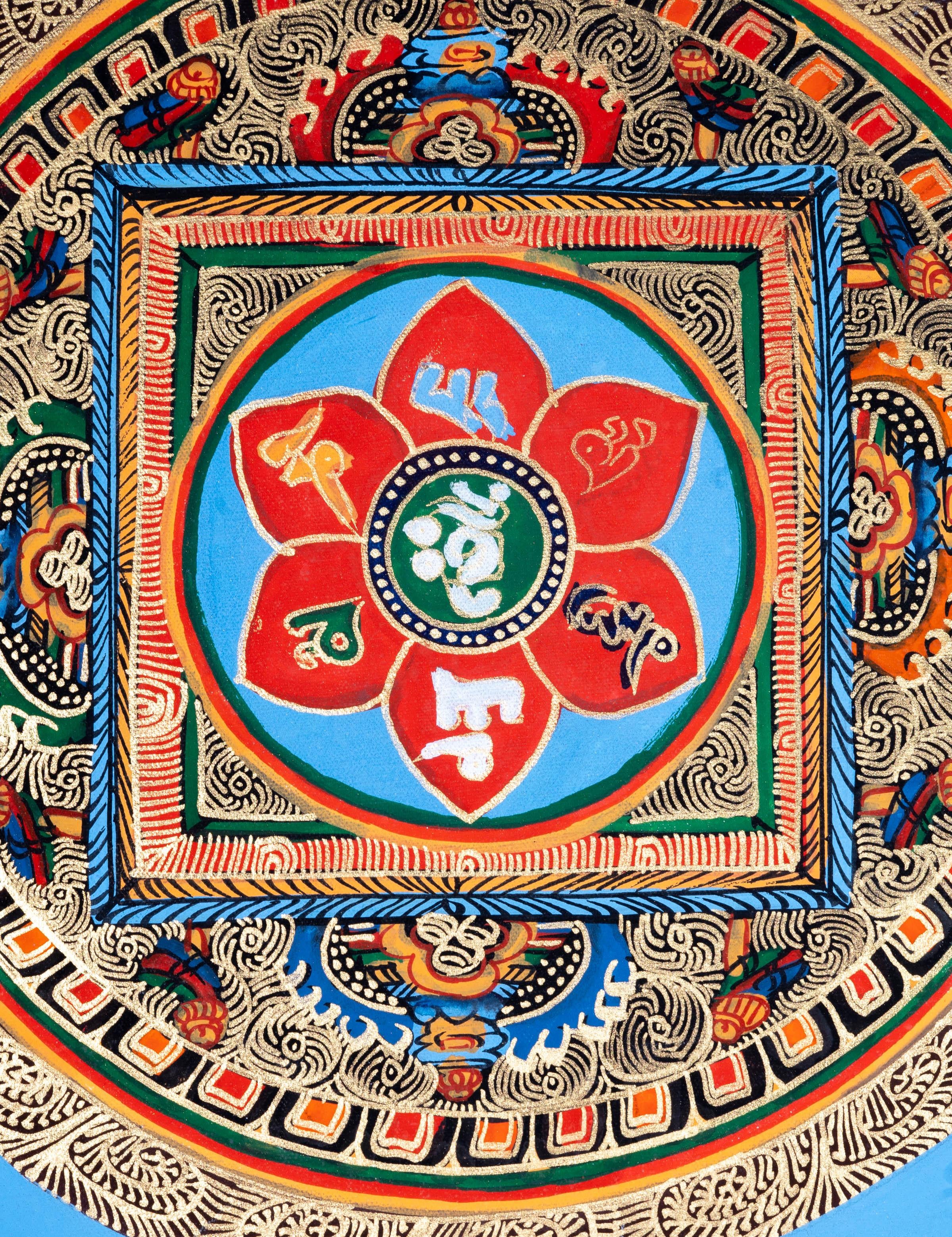Round Mandala Art - Himalayas Shop