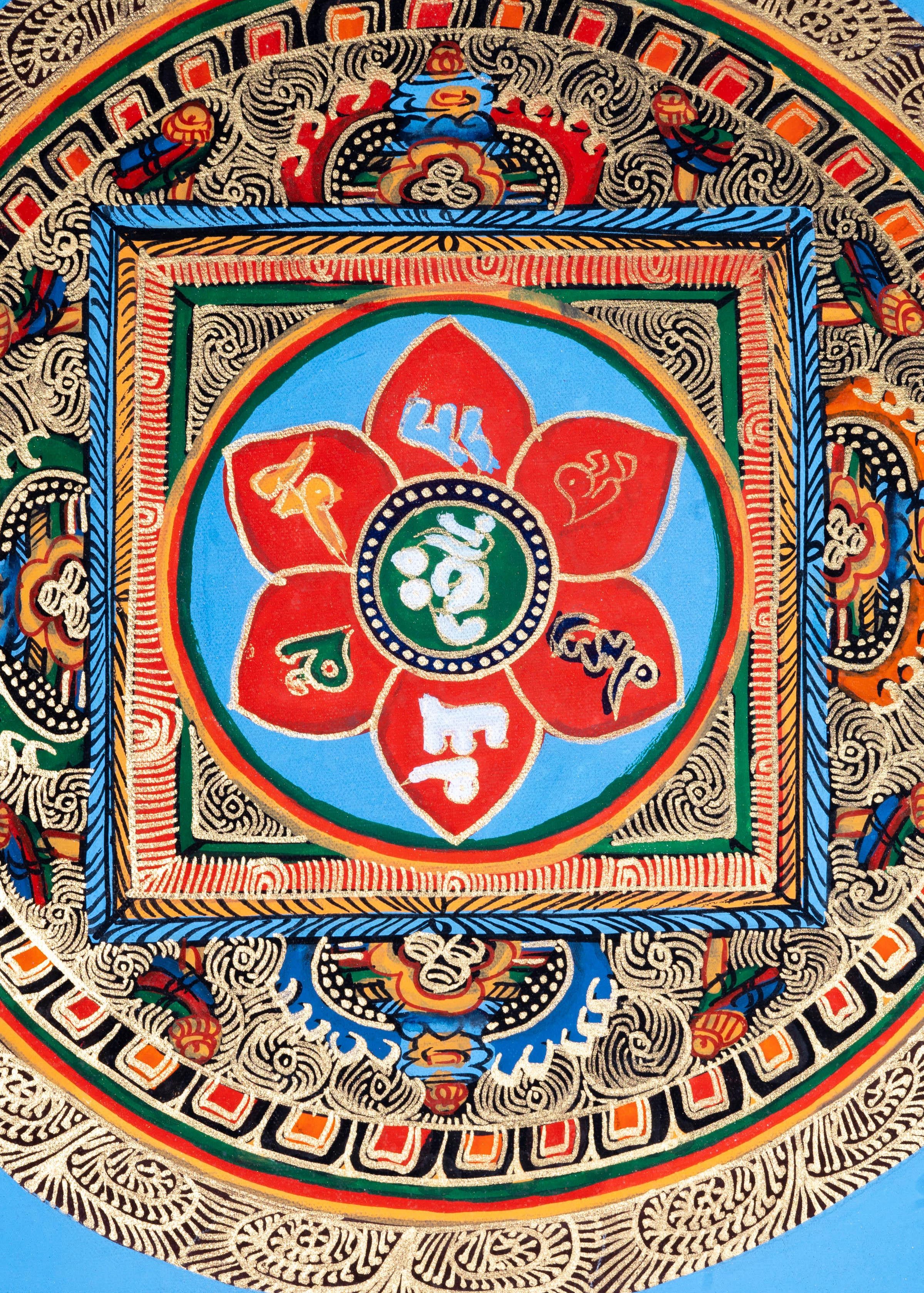 Round Mandala Art - Himalayas Shop