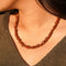 Red Jasper crystal chips necklace 