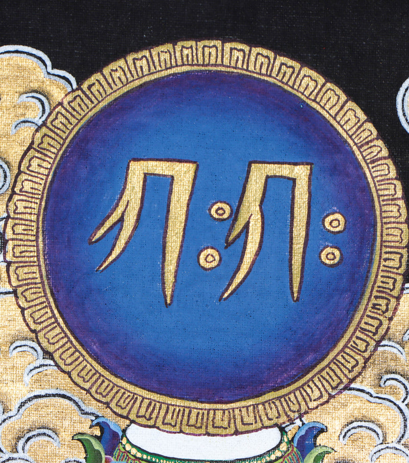 12 Arms Ganesh Thangka Painting